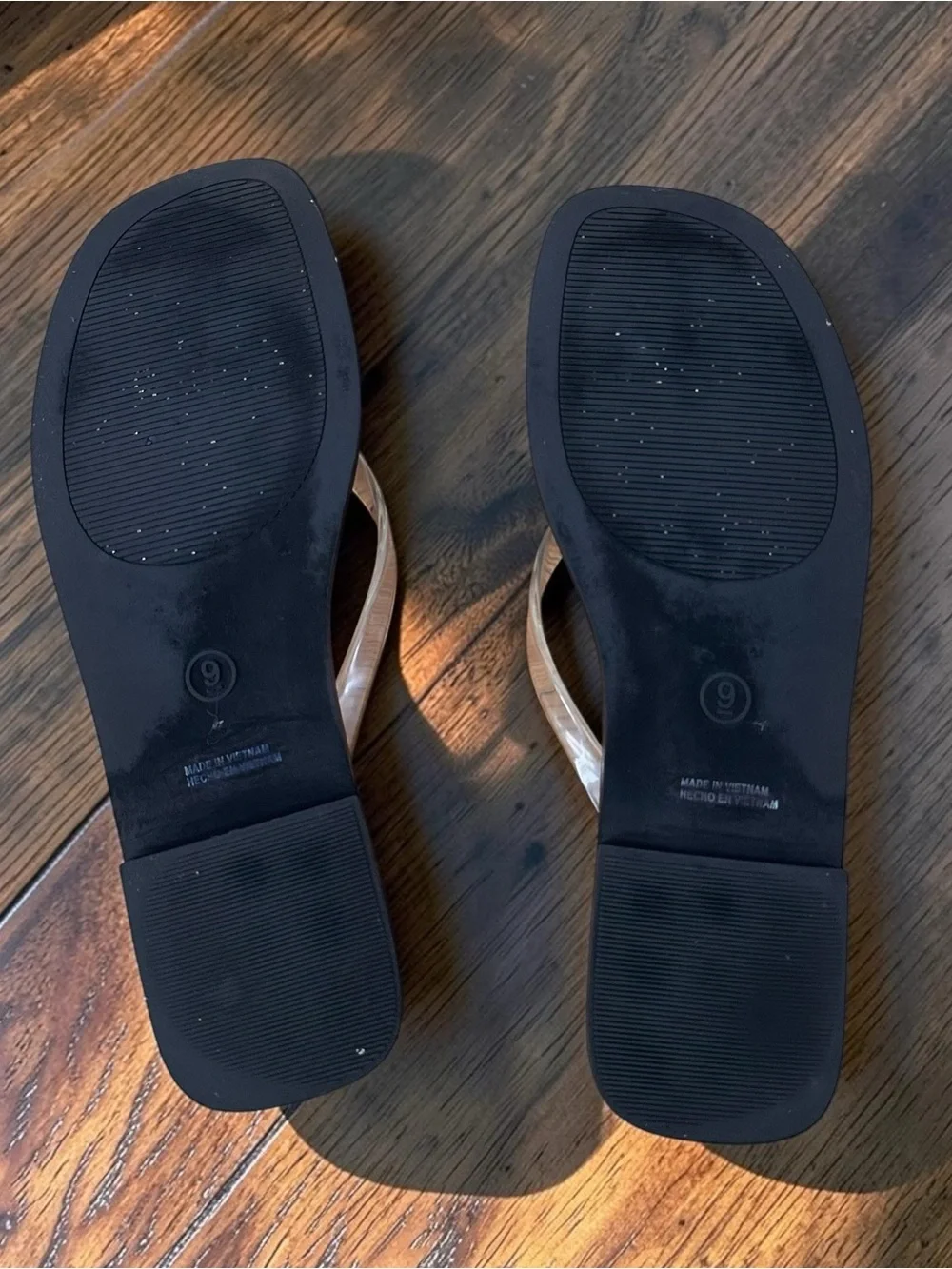 Gap Square-Toe Jelly Flip Flops Size 9
